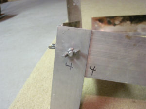 Here is the corner where I would have drilled larger holes.