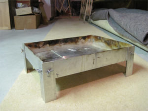 The firepan fully assembled.