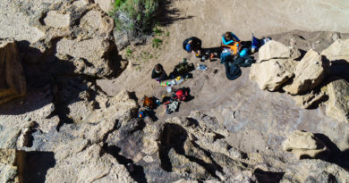 Lunch stop near Blacktail Canyon.