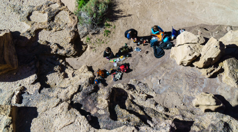 Lunch stop near Blacktail Canyon.