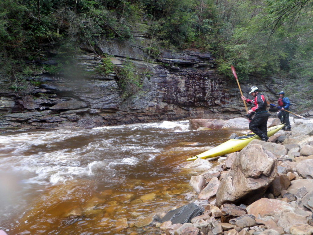 Enjoying the canyon on the Shavers Fork. Photo Matt Pascal.