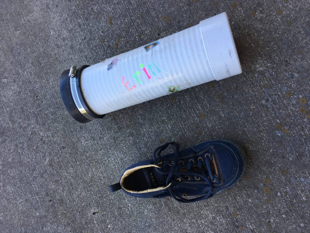 An example of a smaller groover used on a five-day Middle Fork of the Salmon trip. Photo (and groover) courtesy of Erin Savage.
