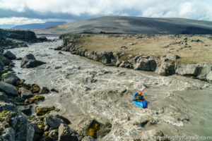 A fun rapid on the Jökulsá á Fjöllum in Iceland.