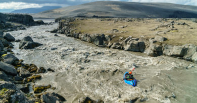 A fun rapid on the Jökulsá á Fjöllum in Iceland.
