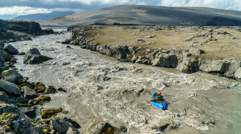 A fun rapid on the Jökulsá á Fjöllum in Iceland.